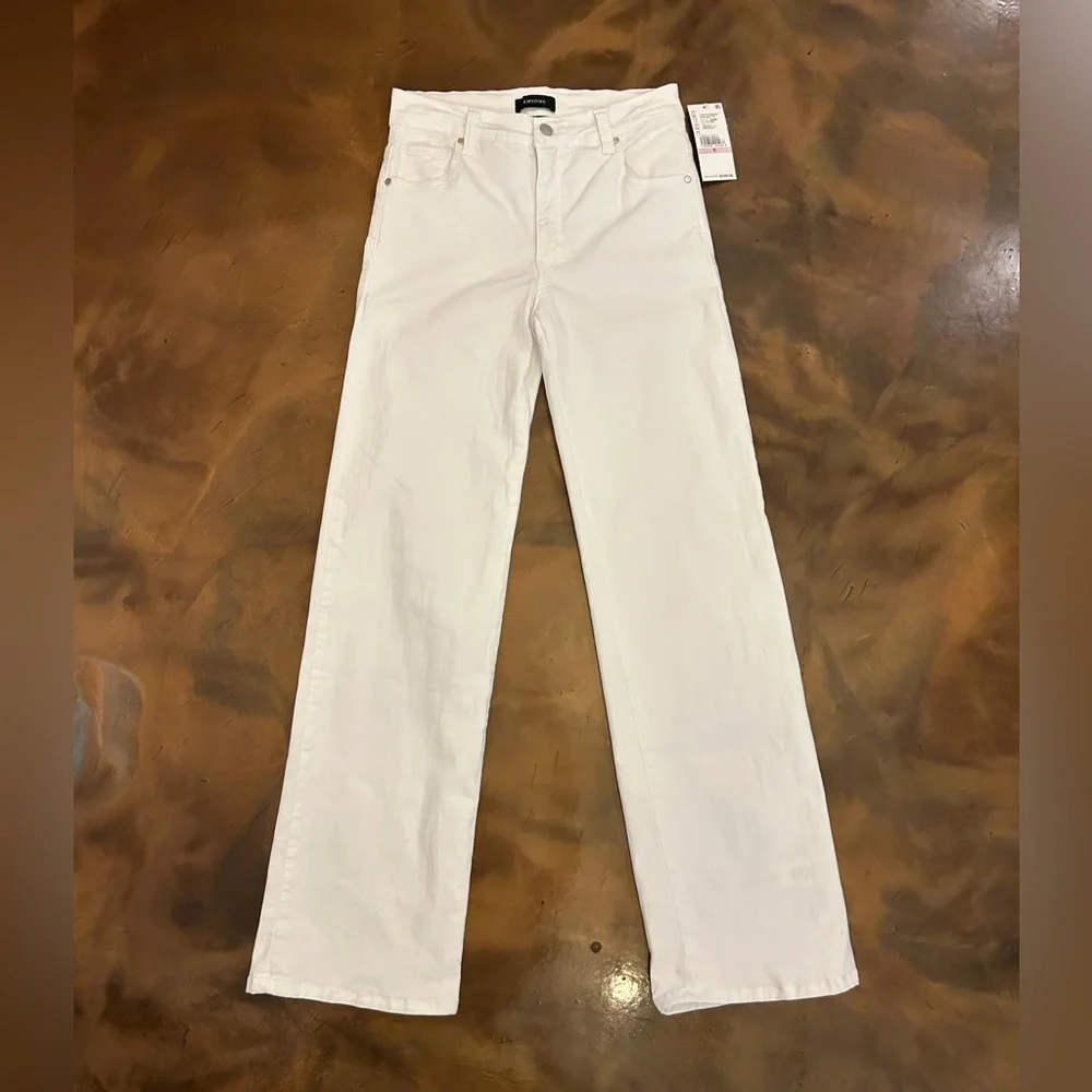 KAREN KANE - Lifestyle white Basks Slim Wide Leg NWT